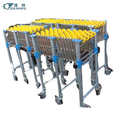 Boxes Transport Gravity Plastic Expandable Roller Conveyors