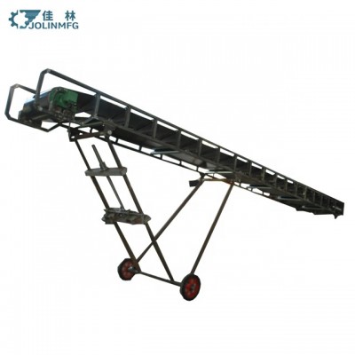 Heavy duty extensible feeding firewood mini tripper baggage belt conveyor