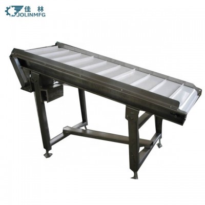 Stainless steel used in the food industry cleated chip conveyor belt for salt