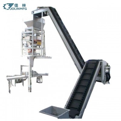 Higher Capacity Large Angle Steep Inclined Hopper and Discharge Chute Belt Conveyor Machine